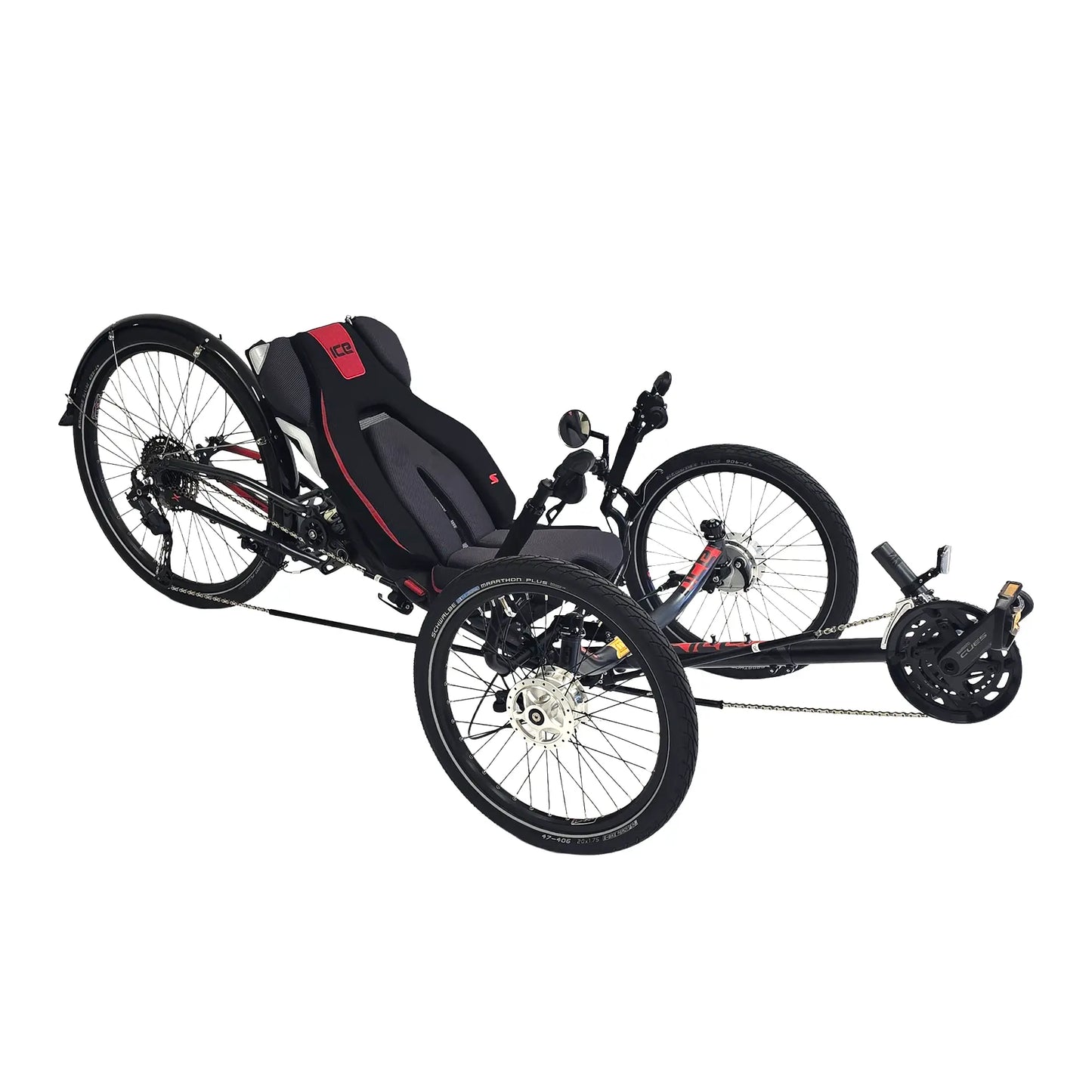 ICE Sprint X Tour 26 Shimano Cues 11 Speed Grey Recumbent Trike