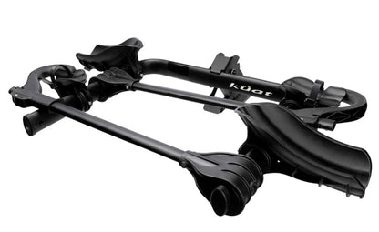 Kuat Transfer v2 Black 2 Bike Hitch Rack Fits 1.25 to 2 inch Receiver pictured against a white background.