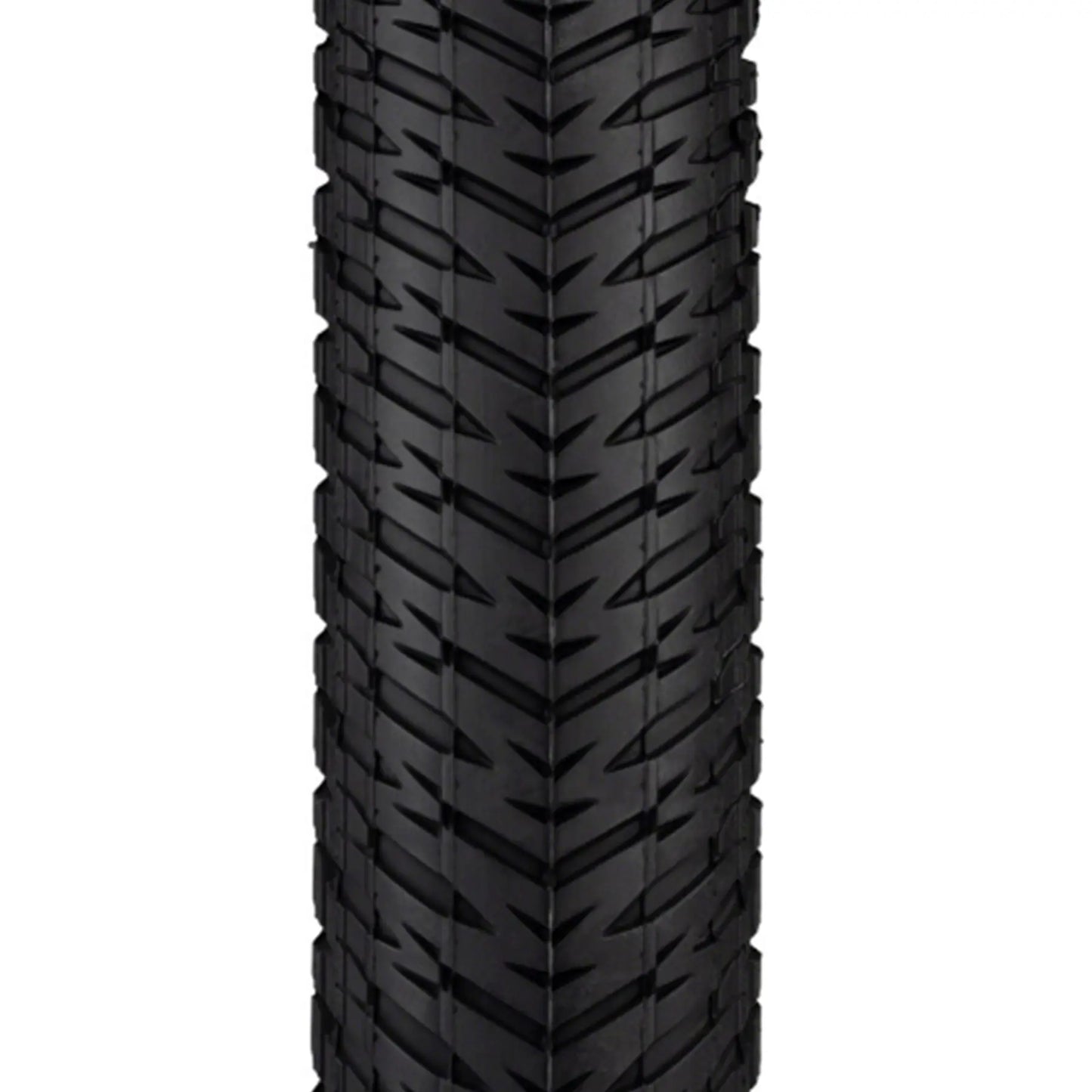 Tread profile of the black Maxxis DTH Tire 24 x 1.75 inch (44-507mm) against a white background.