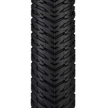 Tread profile of the black Maxxis DTH Tire 24 x 1.75 inch (44-507mm) against a white background.