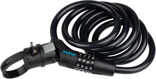 MSW CLK-112 Combination 12 x 6' Black Cable Lock