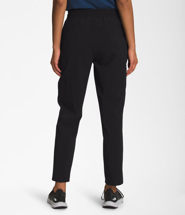 The North Face Womens Never Stop Wearing Pant TNF Black being worn by model studio image back