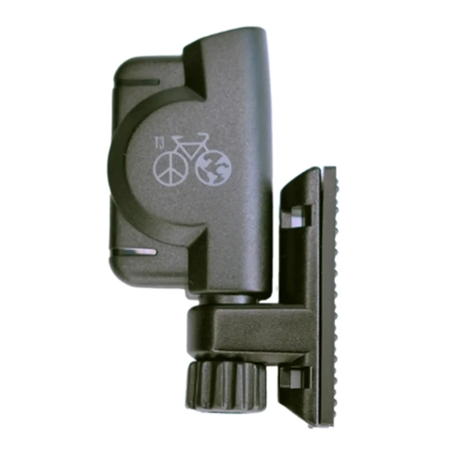 Image of the Planet Bike Protege 9.0 Wireless Bike Computer sensor in black against a white background.