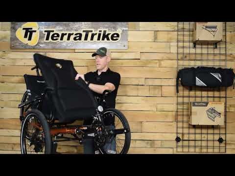 Watch the video on TerraTrike's Youtube channel on how to install the seat pad.
