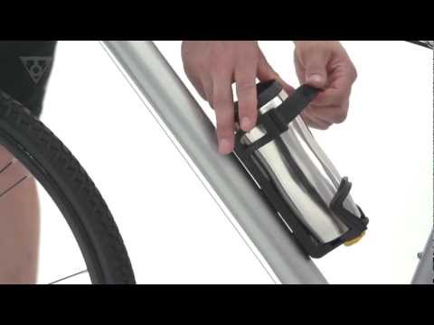 YouTube video demonstrating how to use the Topeak Modula™ Java bottle cage. 