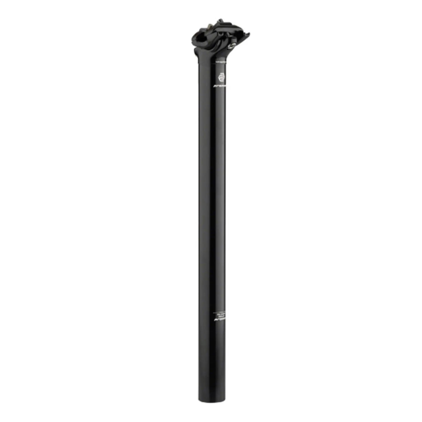 View of the Promax SP-1 30.9 x 400mm Black Seatpost against a white background.