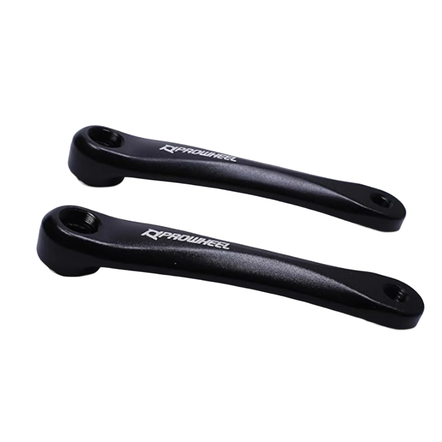 Side profile view of the Prowheel Aluminum e-Bike 152mm Square Taper Black Crankarms against a white background.