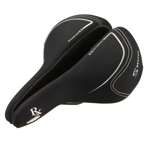 Serfas Womens RX-922L Road/MTB Saddle w/Lycra Cover studio image front left view