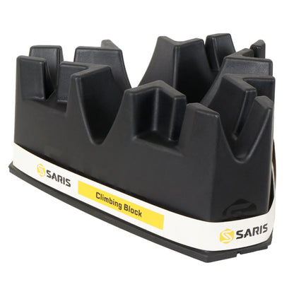 Side view of the Saris Indoor Bike Trainer Climbing Riser Block against a white background.