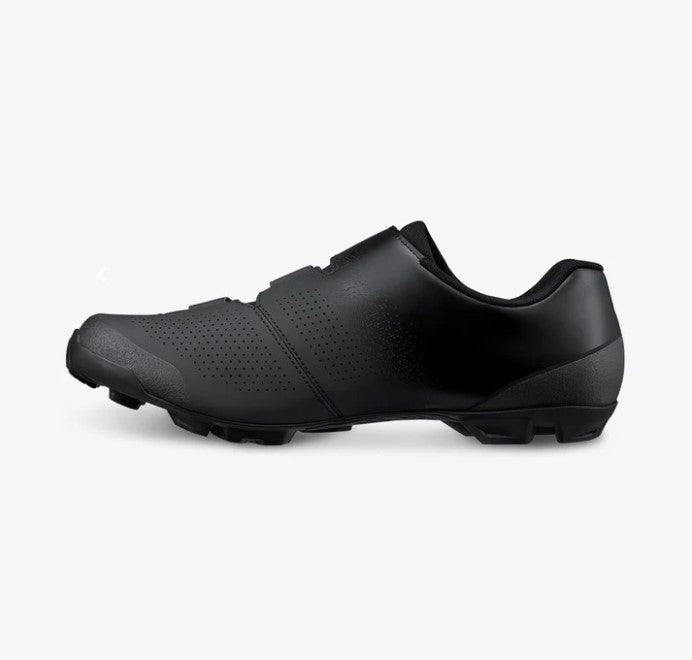Black Shimano SH-XC102 cycling shoe on a white background