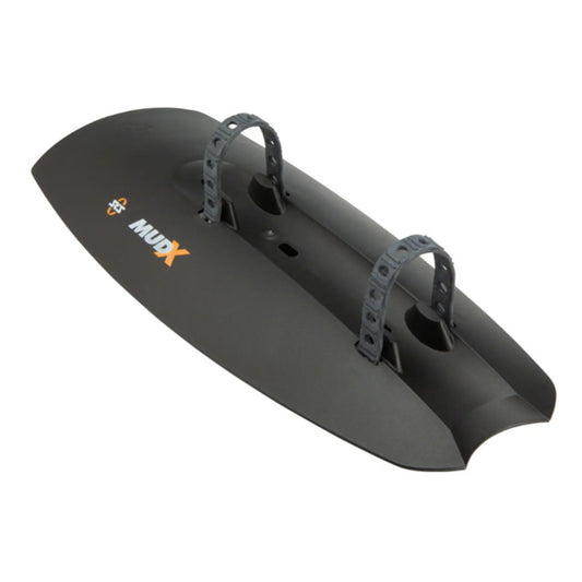 Image of the black SKS X-Mud Downtube Fender against a white background.