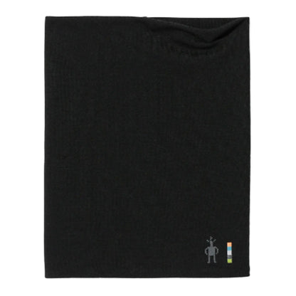 Side view of the Smartwool Thermal Merino Reversible Neck Gaiter in black against a white background.