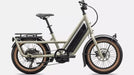 	Specialized Globe Haul ST Gloss White Mountains electric assist cargo bike studio image side view