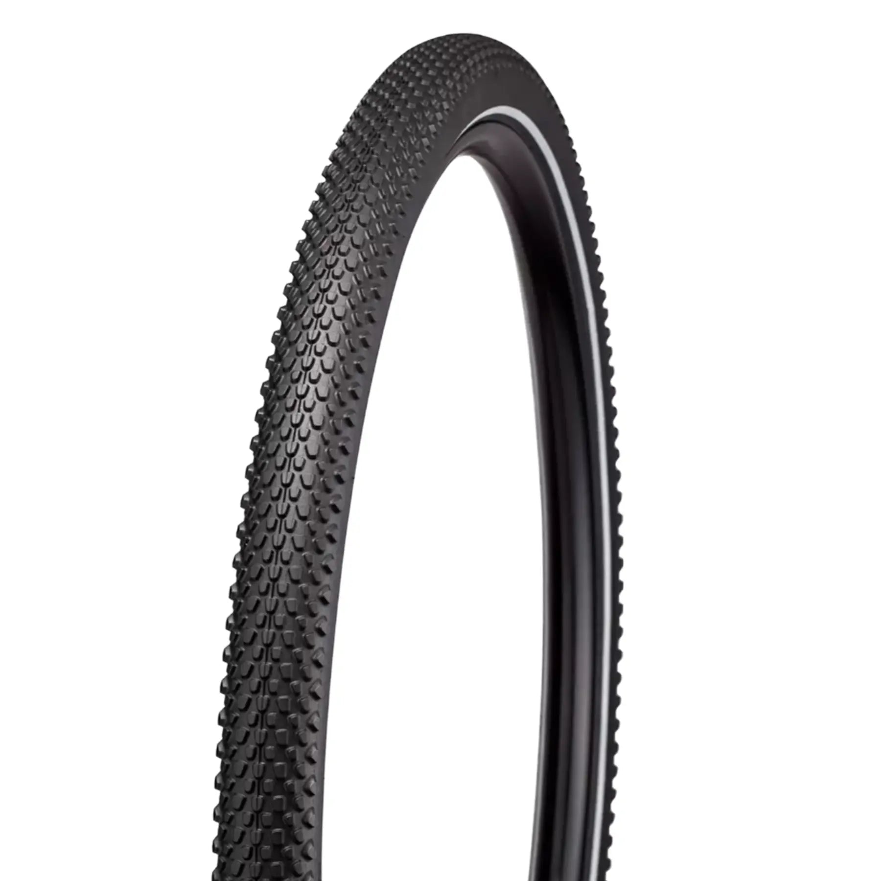 Angled side profile of the Specialized Hemisphere Flat Resistant Wirebead All Terrain Reflect Tire 700c x 47mm (47-622mm) against a white background.