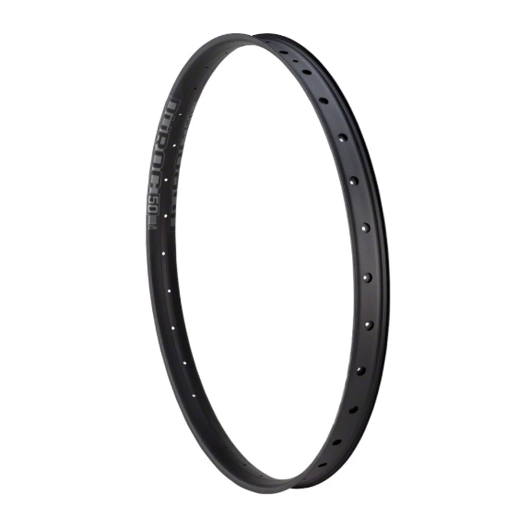 Angled view of the Sun Ringle Duroc 50 32 Hole 29 inch Black Rim against a white background.