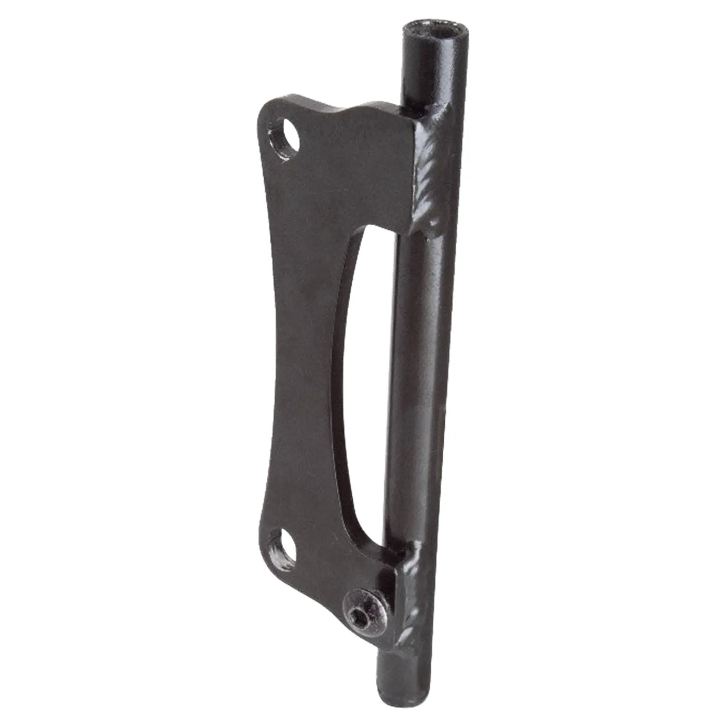 Back side view of the Sun Seeker Safety Flag Mounting Bracket in black against a white background.