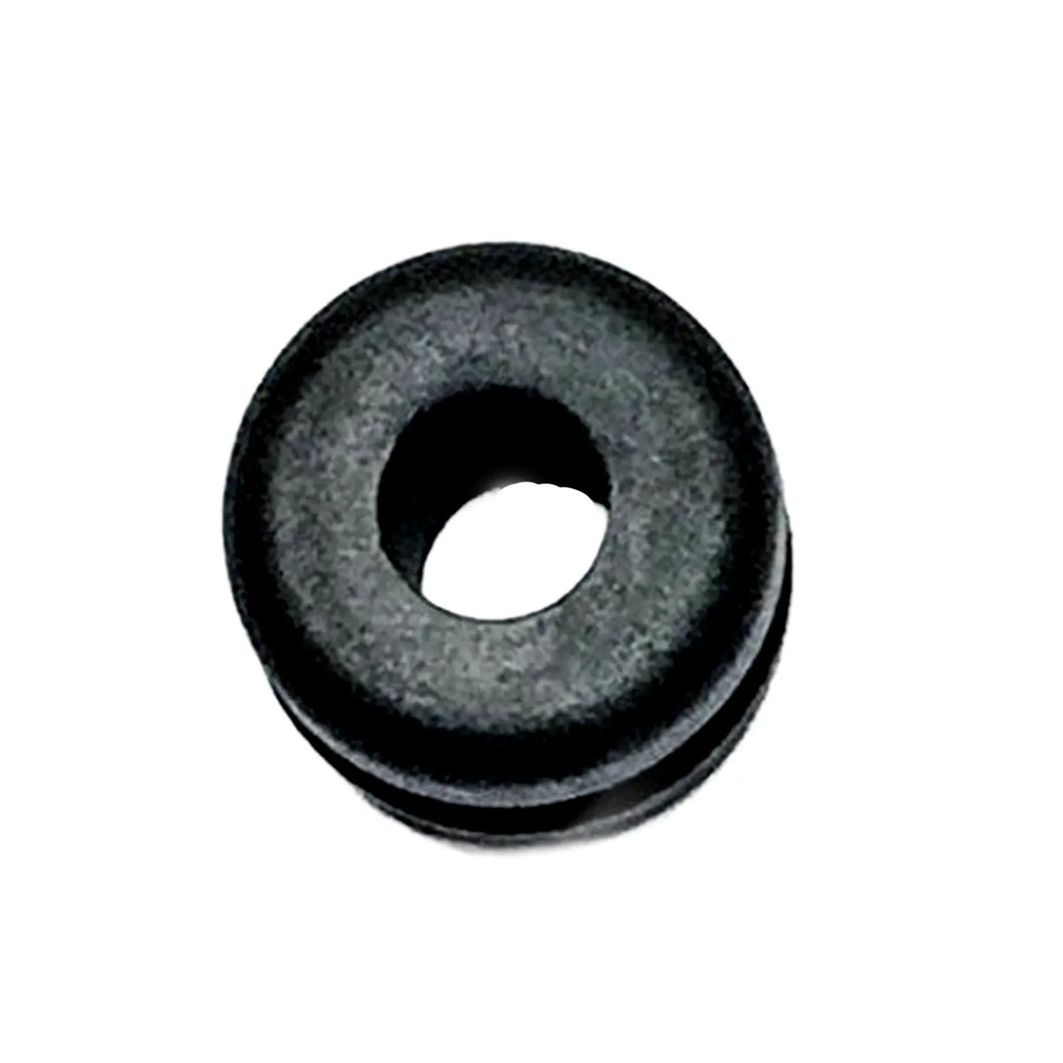 Top view of the T-Cycle Flag Grommet For Catrike Flag Mount in black against a white background.