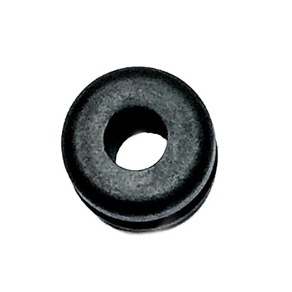 Top view of the T-Cycle Flag Grommet For Catrike Flag Mount in black against a white background.