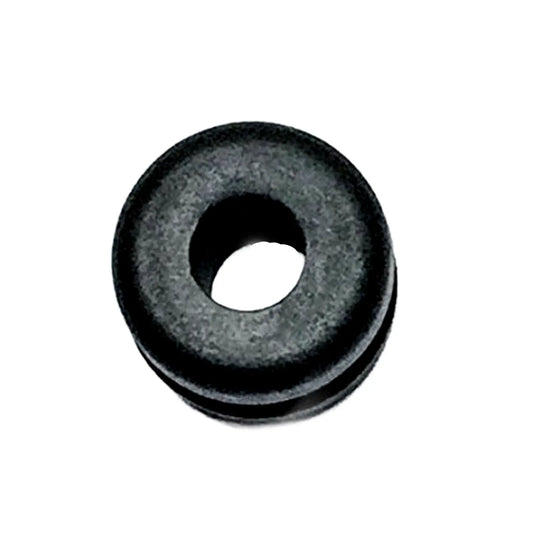 Top view of the T-Cycle Flag Grommet For Catrike Flag Mount in black against a white background.