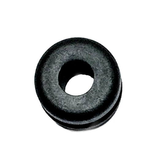 Top view of the T-Cycle Flag Grommet For Catrike Flag Mount in black against a white background.