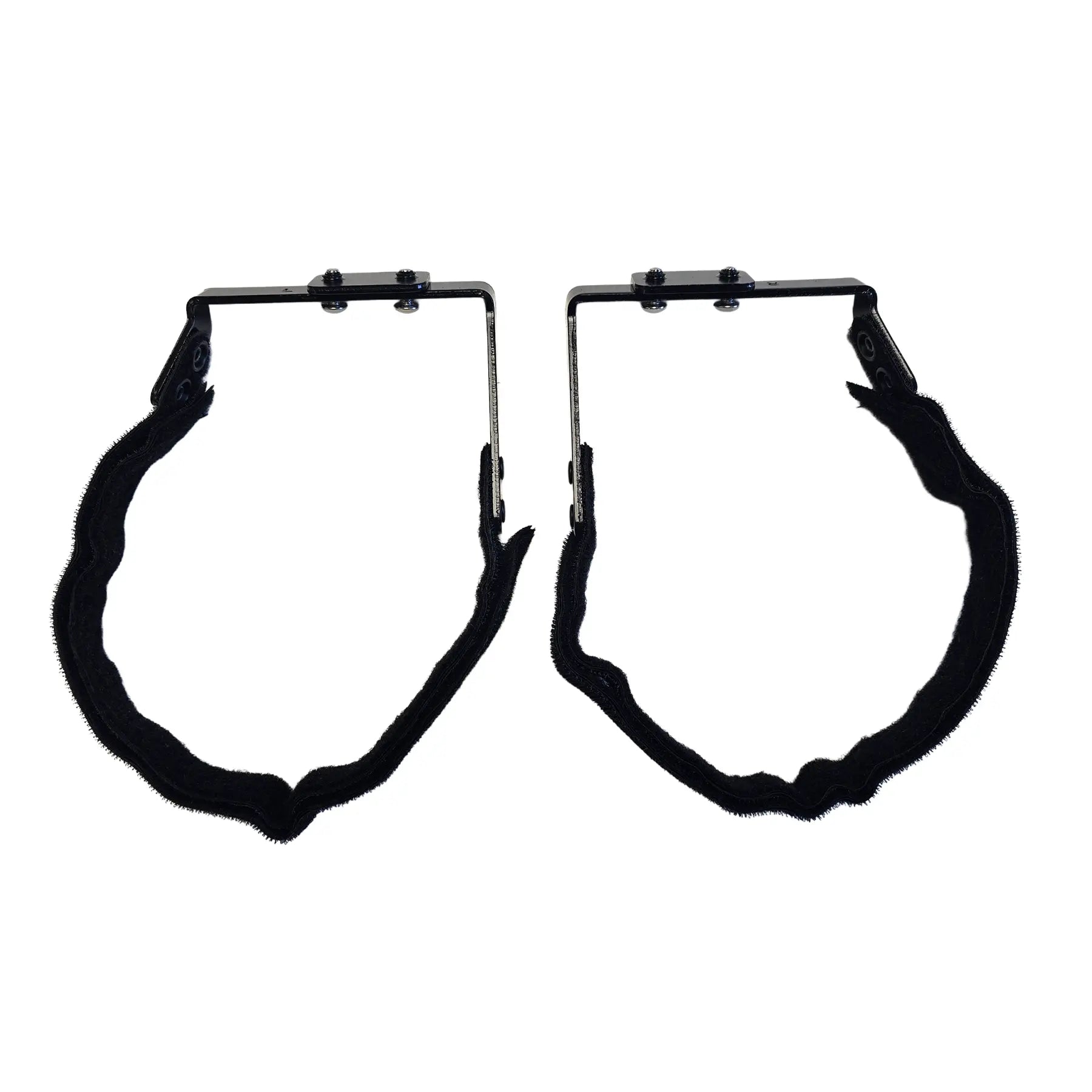 Top view of the TerraTrike Comfort Pedal Conversion Kit Pair in black against a white background.