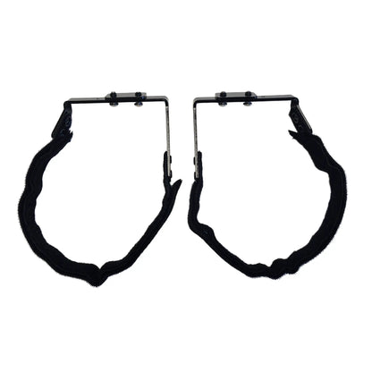 Top view of the TerraTrike Comfort Pedal Conversion Kit Pair in black against a white background.