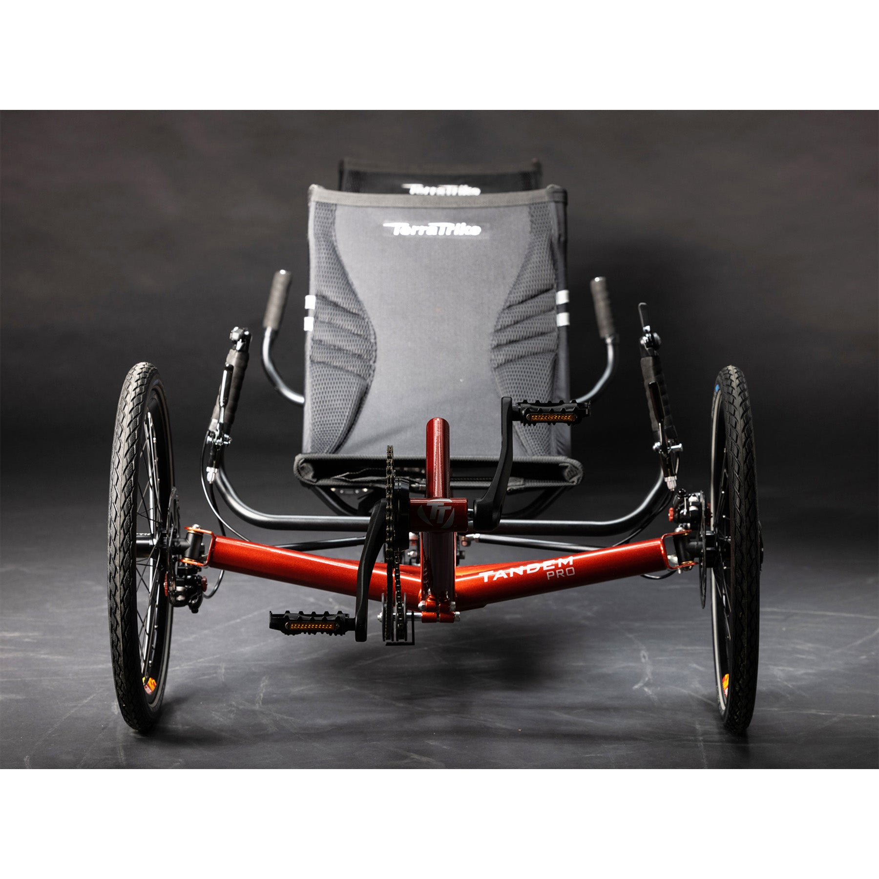 TerraTrike Tandem Pro Sparkle Copper Recumbent Trike