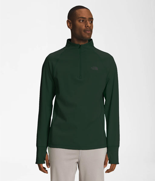 The North Face Mens Winter Warm Essential Mock 1/4 Zip Pine Needle Heather