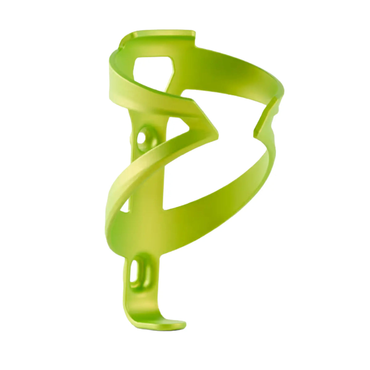 Angled side view of the Trek Elite Recycled Water Bottle Cage in Power Surge against a white background.
