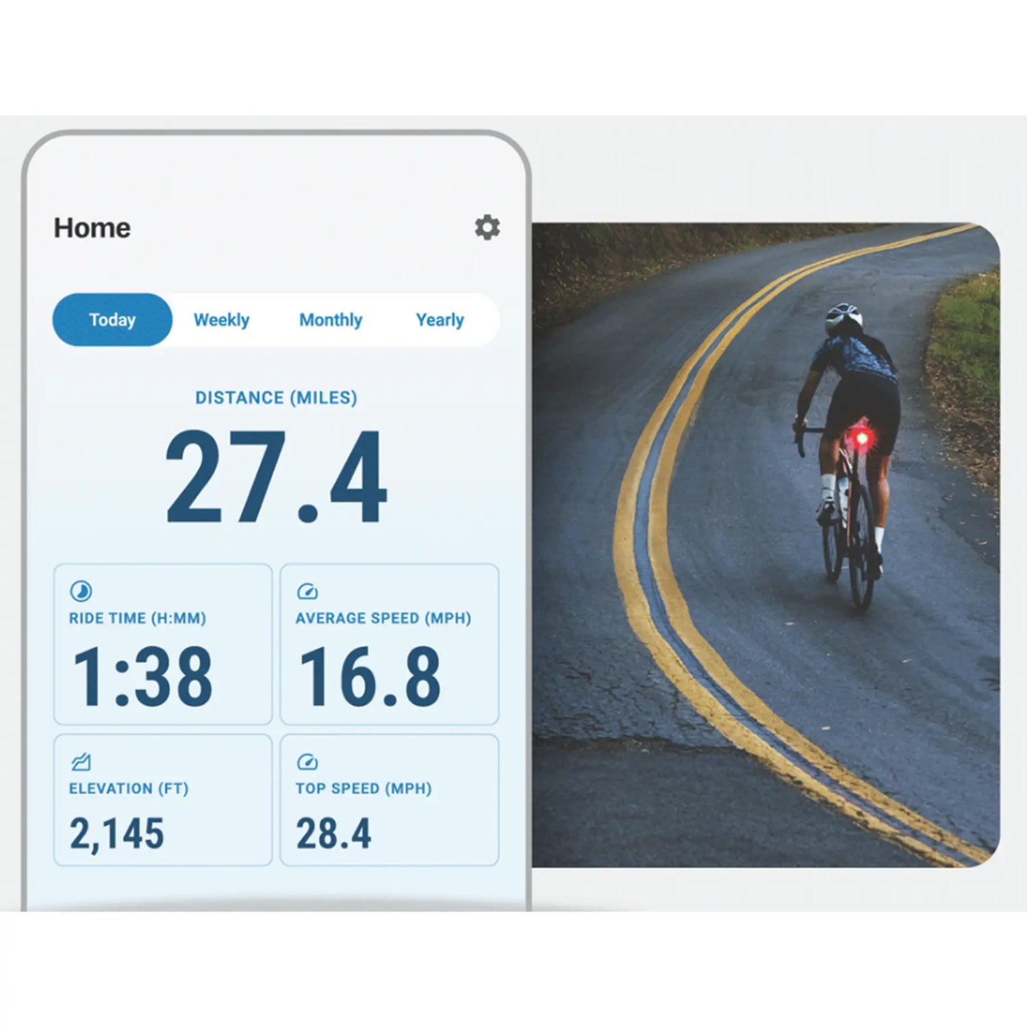 Image of the Trek Ride Club App against a white background.