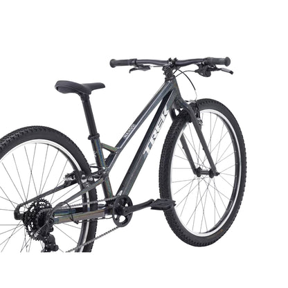 Angled back view of the Trek Wahoo 26 Path in Dark Prismatic against a white background.