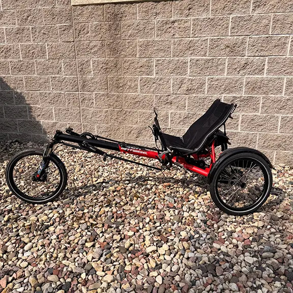 Hase Used Kettwiesel Full Suspension Red Recumbent Trike