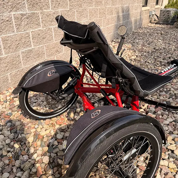 Hase Used Kettwiesel Full Suspension Red Recumbent Trike