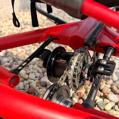Hase Used Kettwiesel Full Suspension Red Recumbent Trike