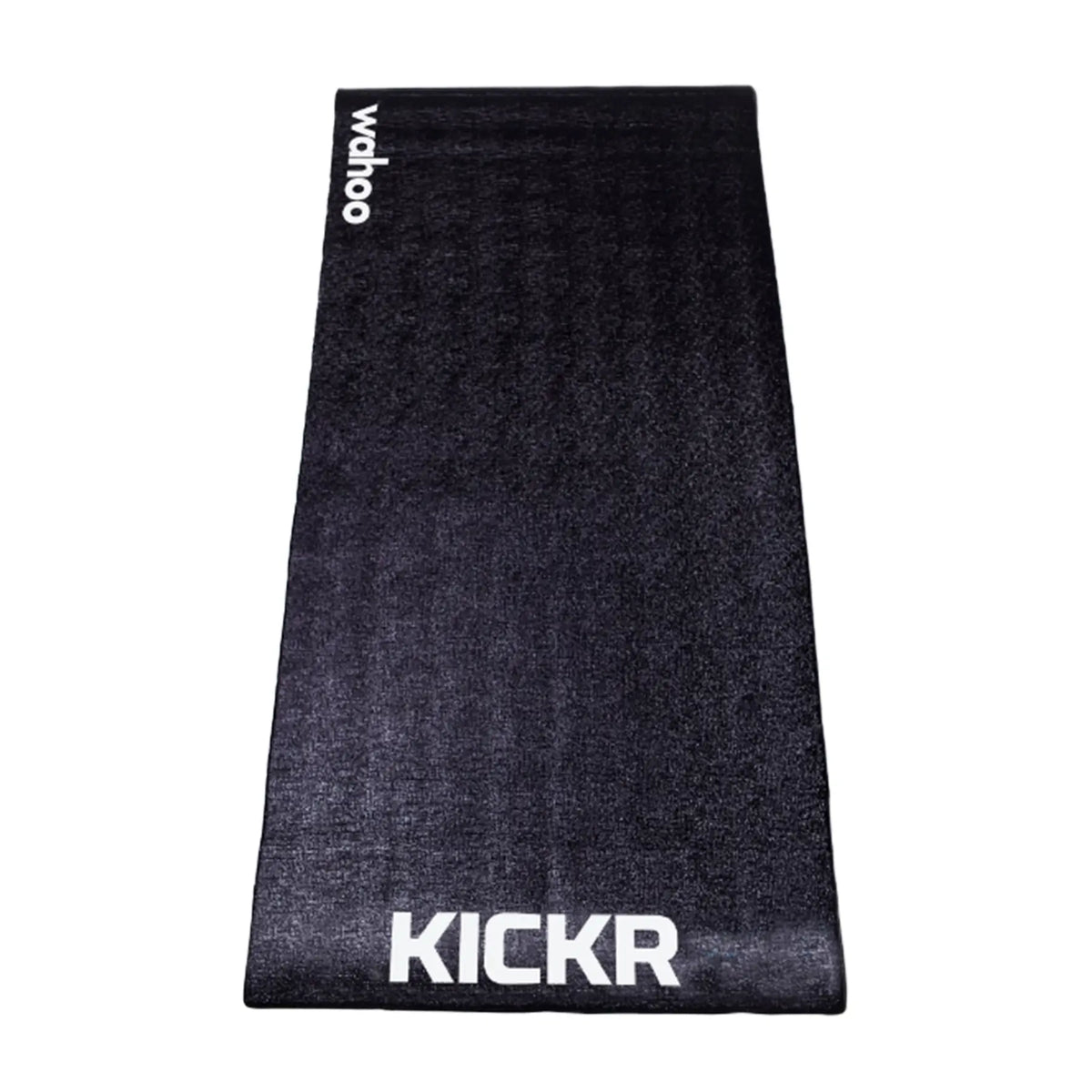 Top view of the Wahoo KICKR Bike Trainer Floor Mat for stationary bike trainers against a white background.