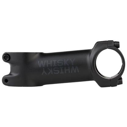 Side view of the WHISKY No.7 80mm Aluminum Black Stem against a white background.