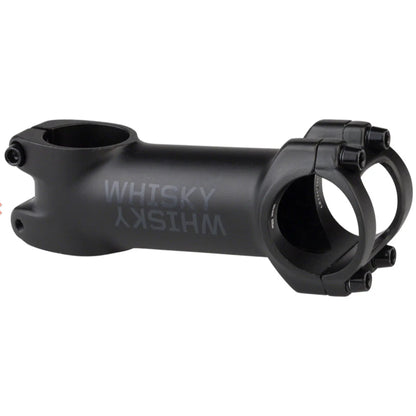 Side view of the WHISKY No.7 80mm Aluminum Black Stem against a white background.
