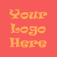 Placeholder with 'Your Logo Here' text on a pink background