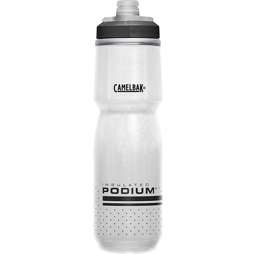 CamelBak Podium Chill Insulated Water Bottle 24oz White/Black front view