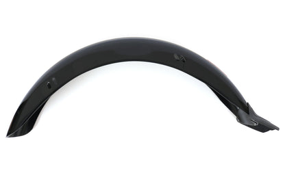 Inside view of the right HP Velotechnik Front 60mm Black Trike replacement fender for 2009 Trikes & Later.