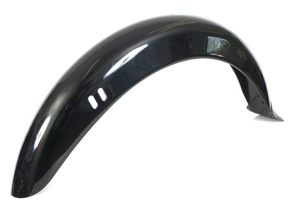 Angled view of the right HP Velotechnik Front 60mm Black Trike Fender for 2009 Trikes & Later.