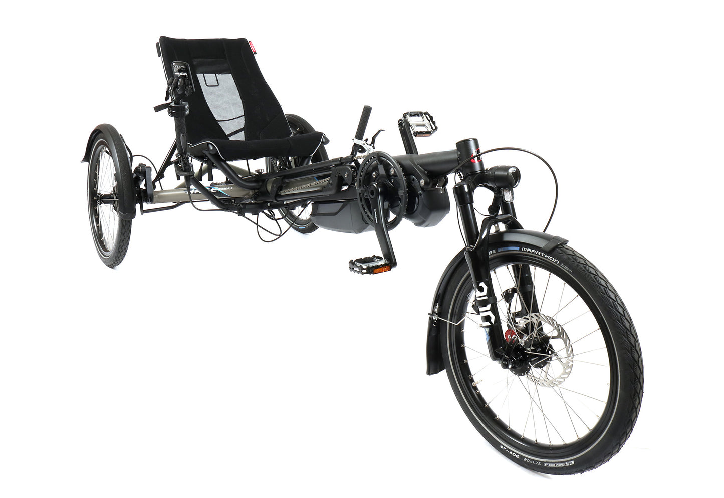 Hase Kettwiesel Evo Shimano Steps 6100 w/630 Wh Battery and 2A Charger Recumbent Trike