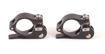ICE Bottom Quick Release Seat Clamps on a white background showing 2 clamps.