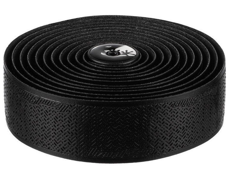 Lizard Skins DSP Bar Tape - 3.2mm, Jet Black on a white background, studio image