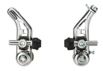 Shimano Altus CT91 Cantilever Brake showing two of the cantilever brakes in silver