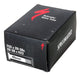 Black box with red S Specialized logo on top 700 x 28-38c measurement on side and 40mm valve 