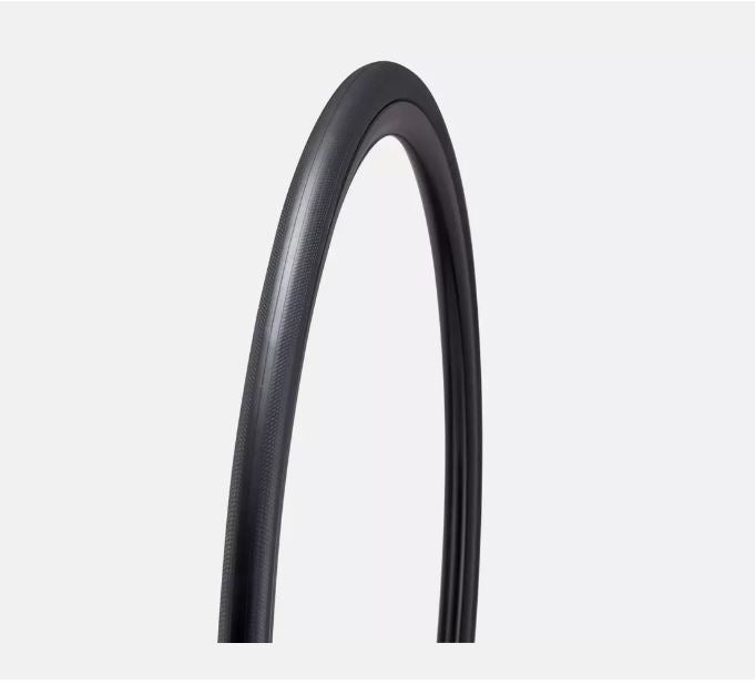 A black road bicycle tire with a foldable 2Bliss bead, designed for 700c x 26mm wheels.