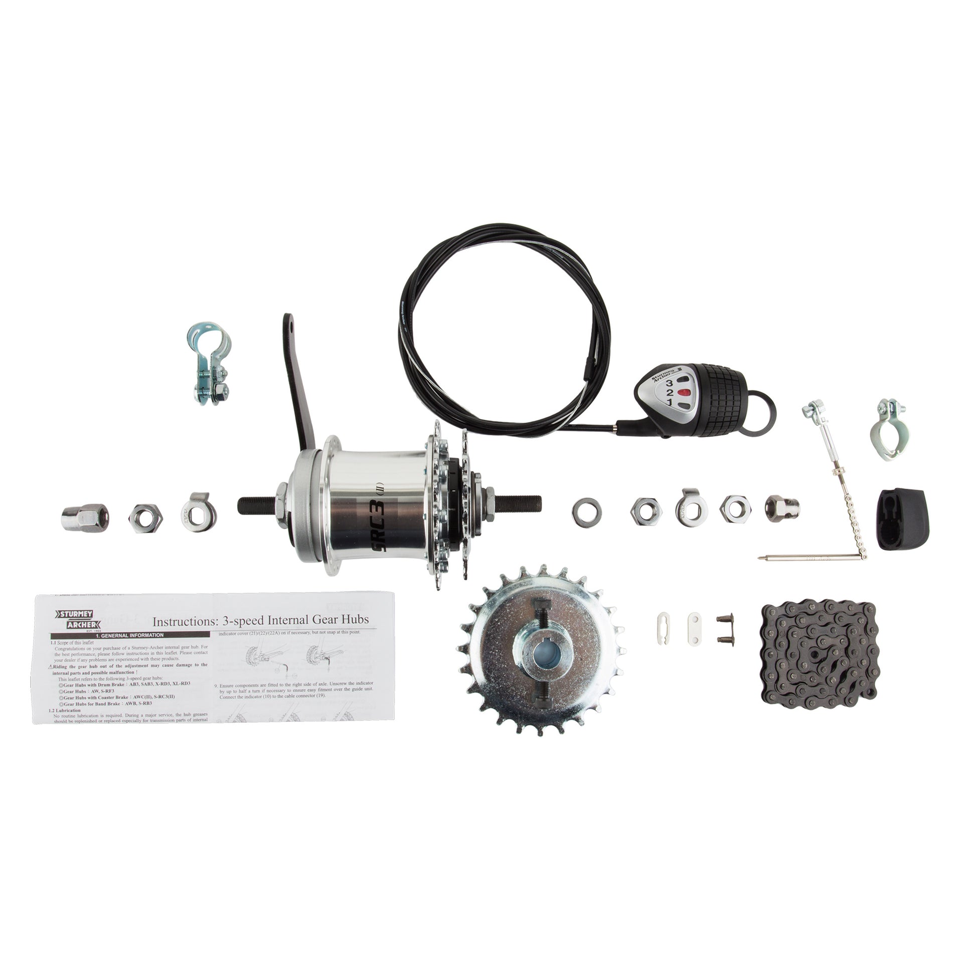 Sturmey Archer Multi-Speed Coaster Brake Speed Conversion Kit