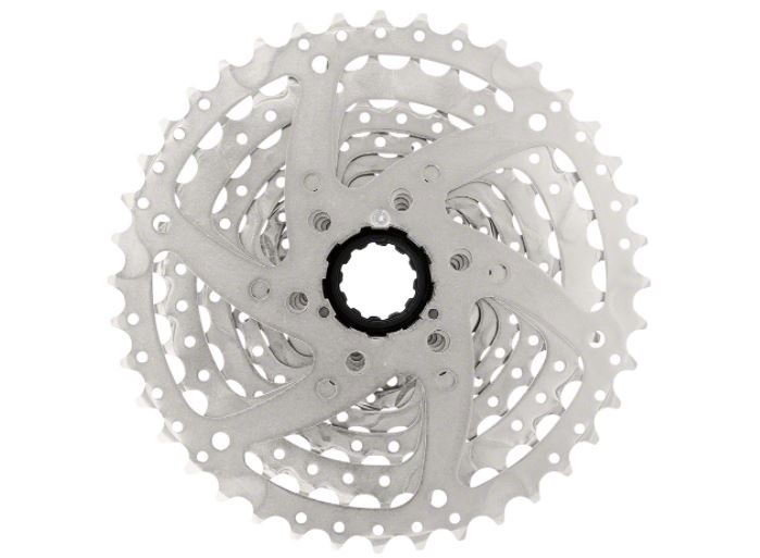SunRace M9 9 Speed 11-40t Silver Cassette bottom view