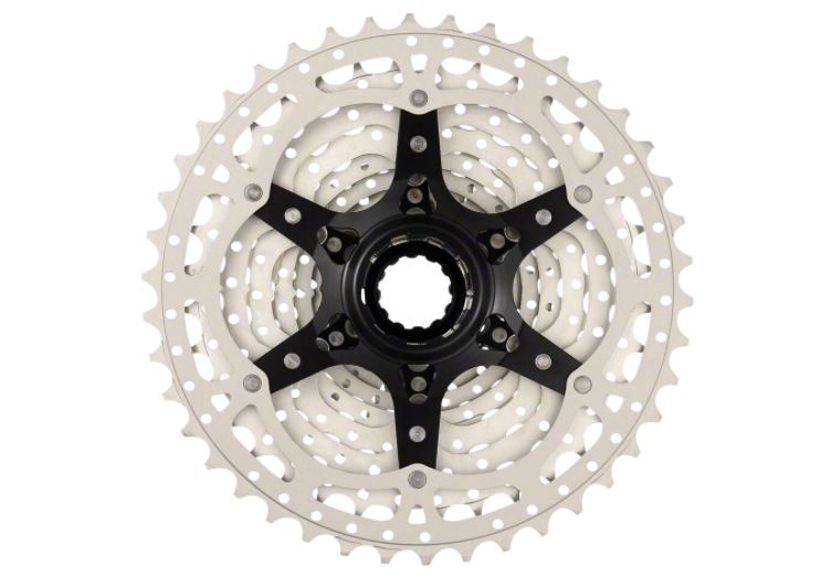 SunRace MS3 10 Speed 11-42t Silver Cassette bottom view